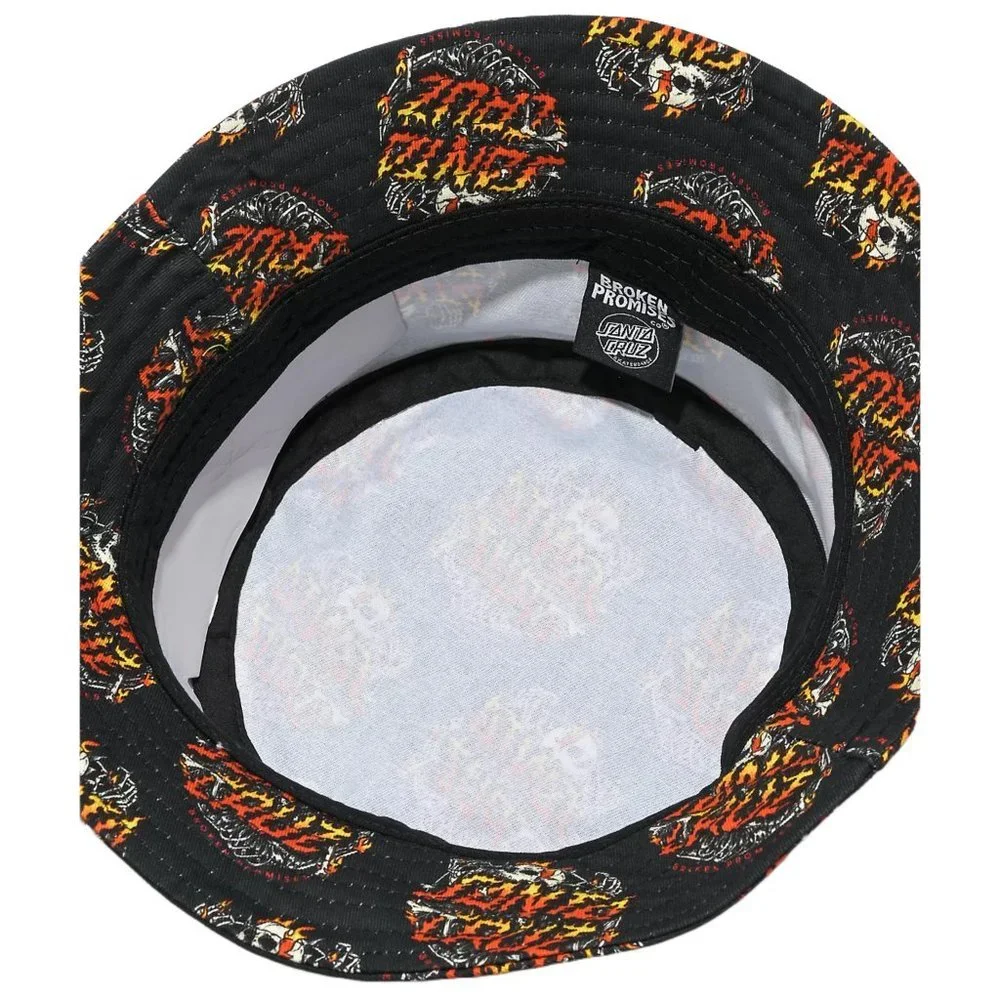 Broken Promises x Santa Cruz Boneyard Black Bucket Hat - Picture 4 of 4